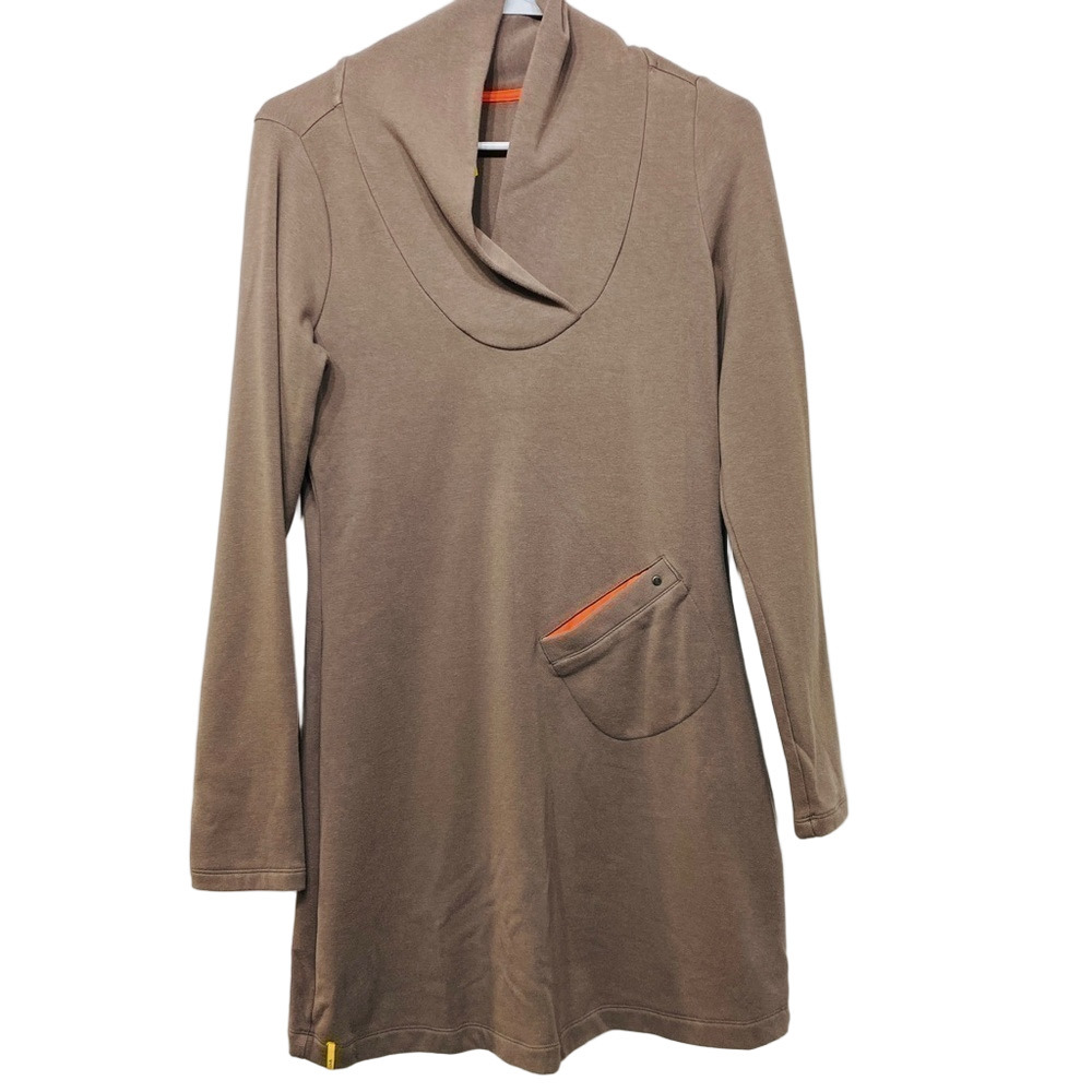 Lole Cowl Neck Sweatshirt Womens Small Camel Tunic